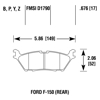 Picture of High Performance Street 5.0 Rear Brake Pads