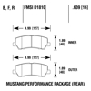 Picture of High Performance Street 5.0 Rear Brake Pads