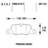 Picture of High Performance Street 5.0 Rear Brake Pads