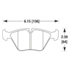 Picture of Motorsports Performance HP Plus Compound Front Brake Pads