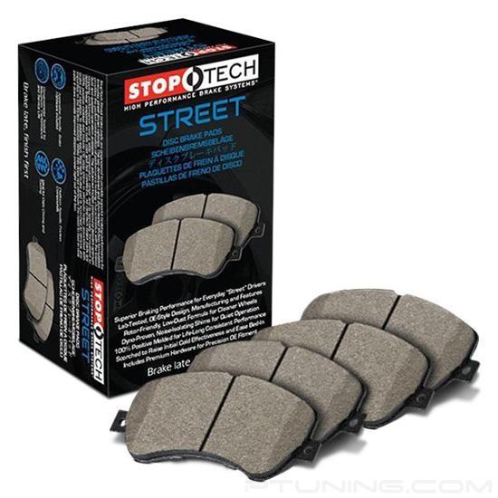 StopTech 308.16630 Street Brake Pads; Front with Shims and Hardware 