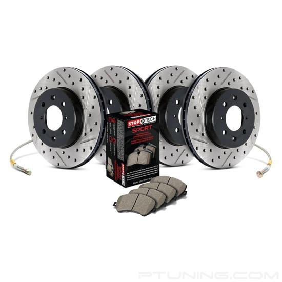 Picture of Sport Drilled and Slotted Front and Rear Brake Kit