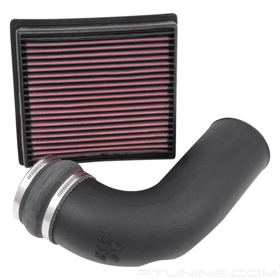 Picture of FIPK Generation II Black Composite Cold Air Intake System with Red Filter