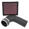 Picture of FIPK Generation II Black Composite Cold Air Intake System with Red Filter