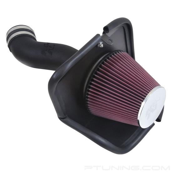 Picture of FIPK Generation II Black Composite Cold Air Intake System with Red Filter and Heat Shield