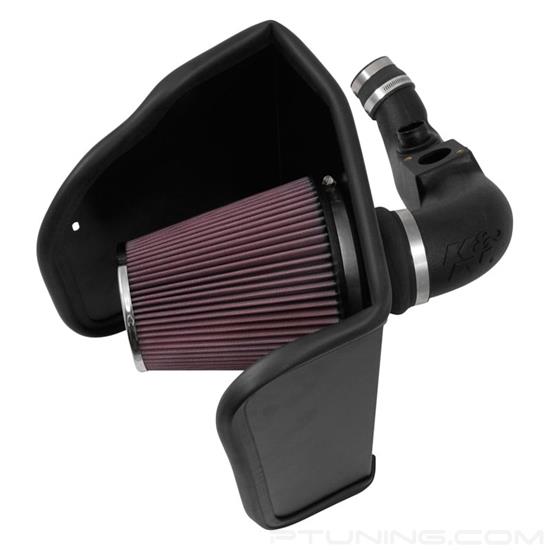 Picture of AirCharger Black Composite Cold Air Intake System with Red Filter