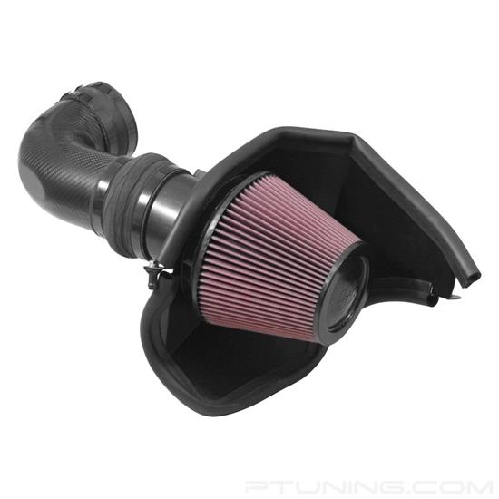 Picture of AirCharger Carbon Fiber Black Cold Air Intake System with Red Filter