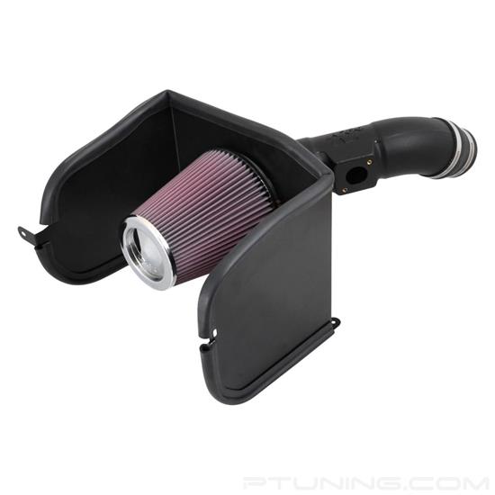 Picture of AirCharger Black Composite Cold Air Intake System with Red Filter