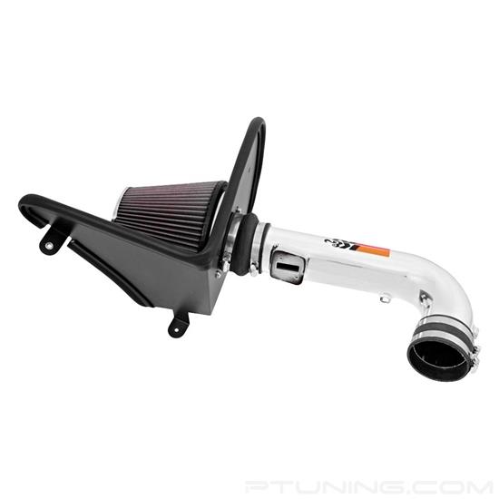 Picture of Typhoon Aluminum Bright Aluminized Cold Air Intake System with Red Filter