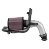 Picture of Typhoon Aluminum Silver Cold Air Intake System with Red Filter