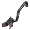 Picture of Typhoon Complete Aluminum Black Cold Air Intake System with Red Filter