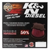 Picture of E Series Oval Straight Red Air Filter (9.25" BOL x 6.5" BOW x 9.25" TOL x 6.5" TOW x 8.938" H)