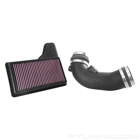 Picture of FIPK Generation II Black Composite Cold Air Intake System with Red Filter