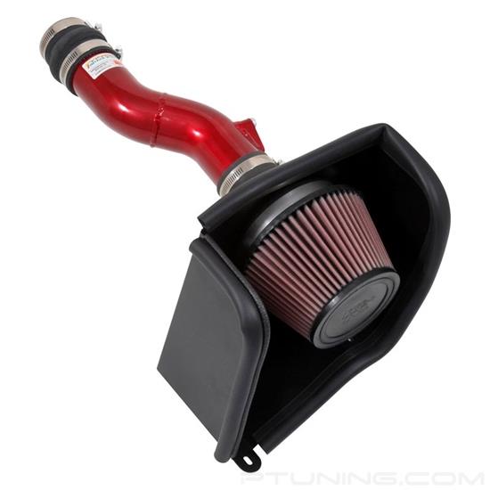 Picture of Typhoon Complete Aluminum Candy Red Powder Coated Cold Air Intake System with Red Filter