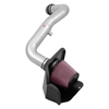 Picture of Typhoon Aluminum Silver Cold Air Intake System with Red Filter