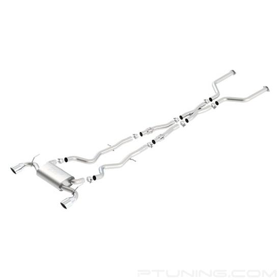 Picture of S-Type Stainless Steel Cat-Back Exhaust System with Split Rear Exit