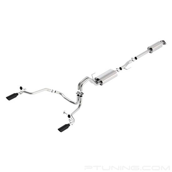 Picture of Touring Stainless Steel Cat-Back Exhaust System with Split Rear Exit