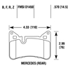 Picture of High Performance Street 5.0 Rear Brake Pads