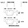 Picture of High Performance Street 5.0 Rear Brake Pads