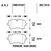 Picture of High Performance Street 5.0 Rear Brake Pads