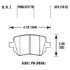 Picture of High Performance Street 5.0 Rear Brake Pads