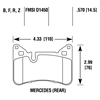 Picture of High Performance Street Rear Brake Pads