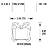 Picture of High Performance Street Rear Brake Pads
