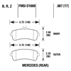 Picture of Performance Ceramic Rear Brake Pads