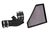 Picture of Jr. Black Composite Short Ram Intake Kit with SynthaMax Red Filter