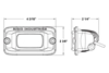 Picture of SR-M Series Pro Flush Mount 3" x 2" 15W Flood Diffused Beam LED Light