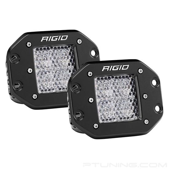 Picture of D-Series Pro Flush Mount 3" 2x30W Flood Diffused Beam LED Lights