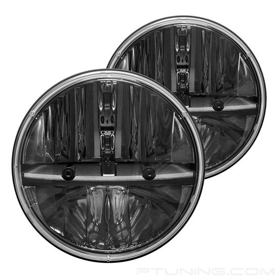 Picture of 7" Round Black LED Headlights