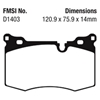 Picture of Bluestuff NDX Formula Racing Front Brake Pads
