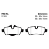 Picture of Bluestuff NDX Formula Racing Rear Brake Pads
