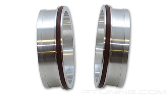 Picture of HD Clamp Aluminum Weld Ferrules with O-Rings for 5" OD Tubing (Set of 2)