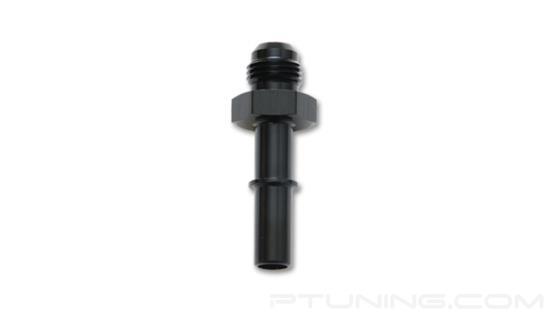 Picture of 8AN Male to 3/8" SAE Quick-Disconnect Male EFI Adapter Fitting, Aluminum - Black