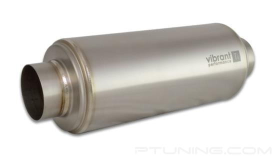 Picture of Titanium Round Exhaust Resonator, 2.5" ID Inlet/Outlet, 16" Length