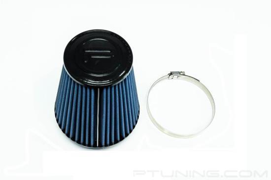 Picture of Round Tapered Blue SuperNano Dry Cone Air Filter (4.0" F x 5.25" B x 3.5" T x 6" H)