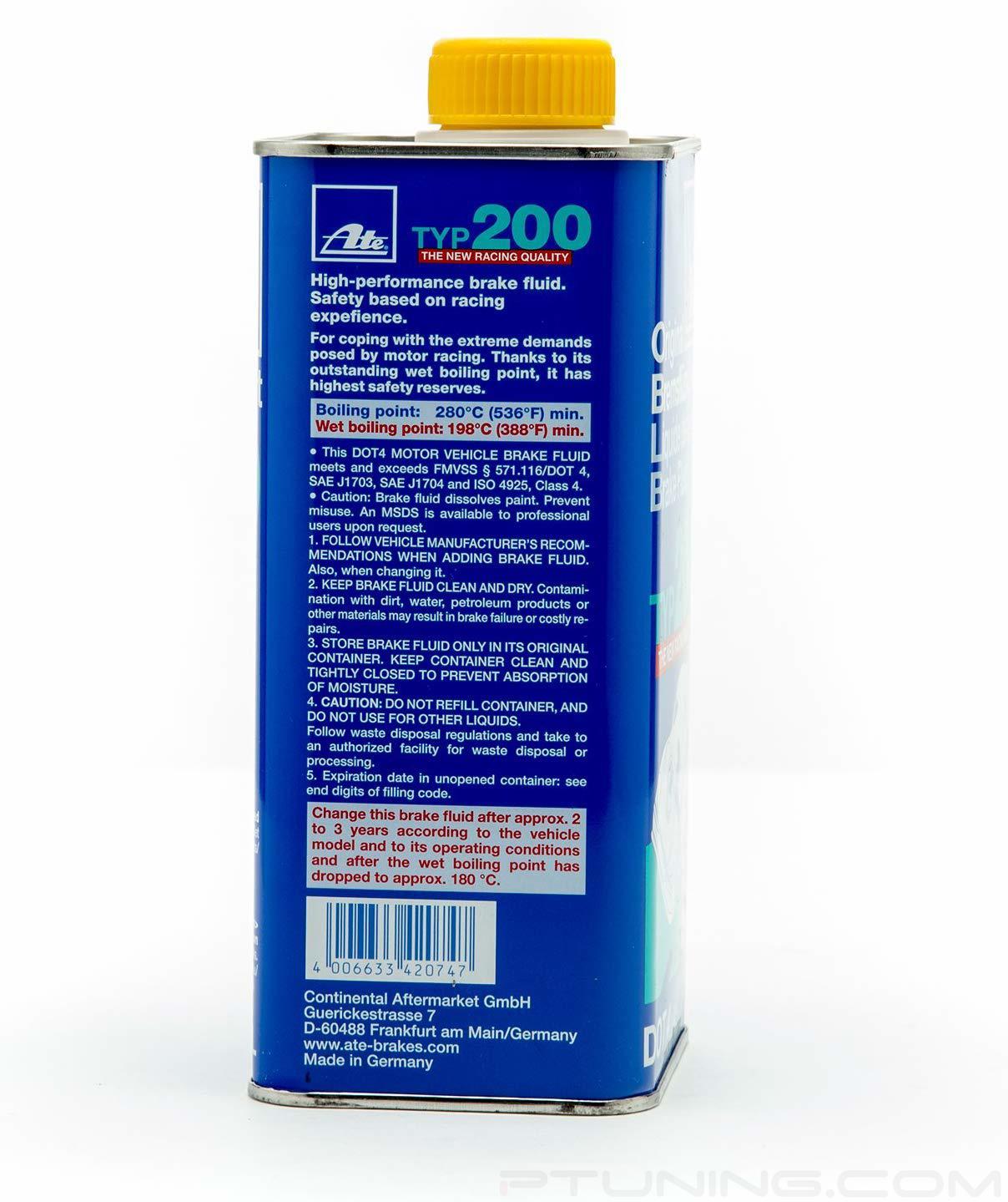 ATE 706232 Original Type 200 DOT 4 Racing Brake Fluid (1 Liter