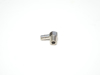 Picture of 1/8" NPT Male x 1/4" Single Barb, 90 Degree Compact Hose Fitting - Nickel Plated Brass