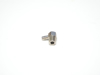 Picture of 1/8" NPT Male x 3/16" Single Barb, 90 Degree Compact Hose Fitting - Nickel Plated Brass
