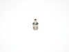 Picture of 1/8" NPT Male x 3/16" Single Barb, Straight Compact Hose Fitting - Nickel Plated Brass